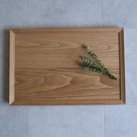 卓上膳　クリ　Lサイズ《クリア/古材色》/トレー/お盆