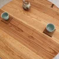 ちゃぶ台【折れ脚金具仕様】/スギ　チギリ入り
