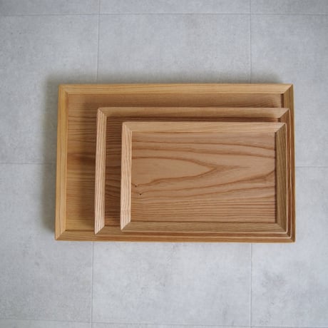 卓上膳　クリ　Lサイズ《クリア/古材色》/トレー/お盆