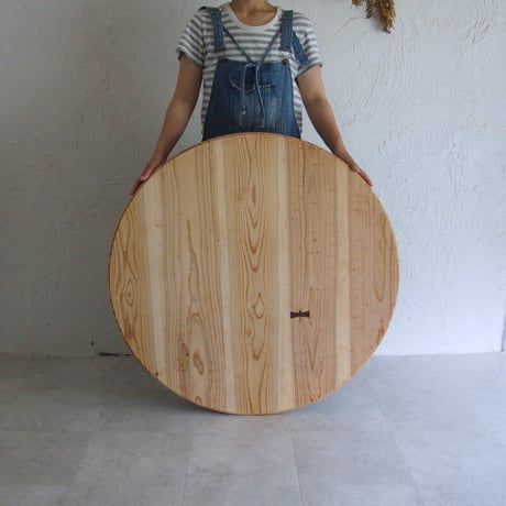 ちゃぶ台【折れ脚金具仕様】/スギ　Φ９０cm