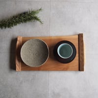一枚板のトレー　タモ　片耳　お膳/テーブルマット【No.3】