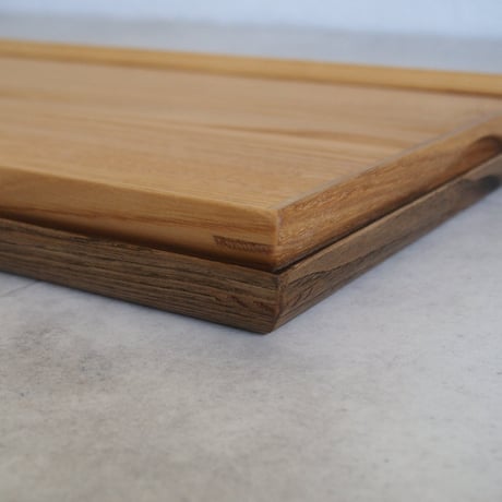 卓上膳　クリ　Lサイズ《クリア/古材色》/トレー/お盆