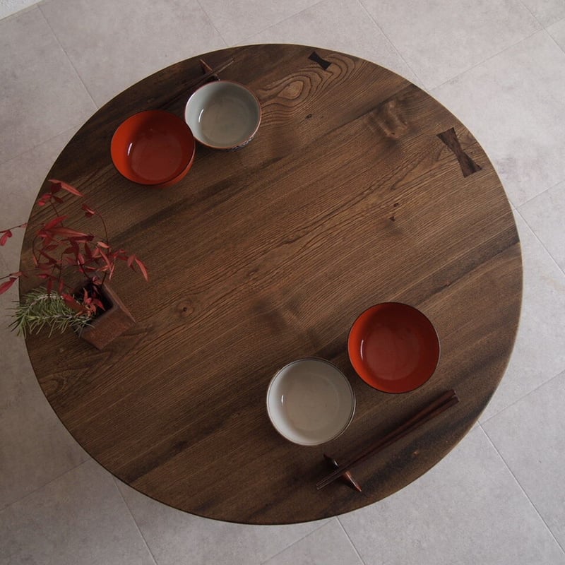 センの木の四角いちゃぶ台《リペア済》 【公式通販】