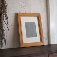 ナラのフォトフレーム A4 2Lマット付き/額縁 | キグラシ家具工房