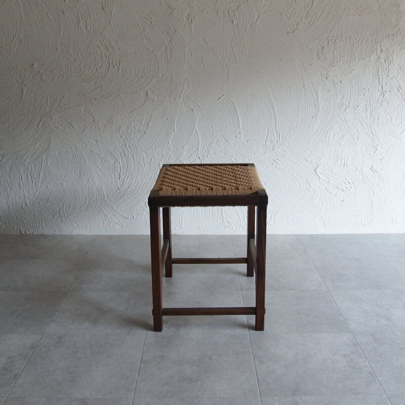 ヴィンテージ　スツール　ヘリンボーン柄　4本脚 PORTA STOOL／4本脚 | SEIARROWS New Side