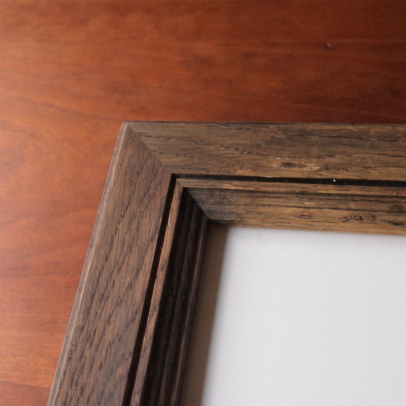 無垢材　ナラ　フォトフレーム(額縁) 無垢材 ナラ フォトフレーム(額縁) ナラのフォトフレーム A4 2Lマット