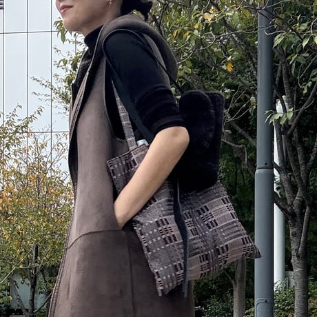 トートBAG(ブラウンチェック)