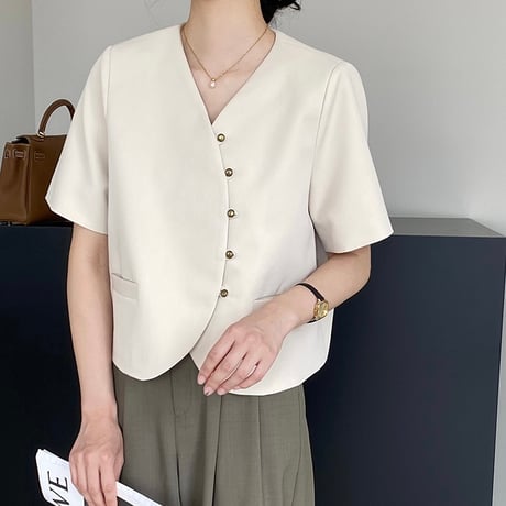 中華ジャケット × ハーフスリーブ
