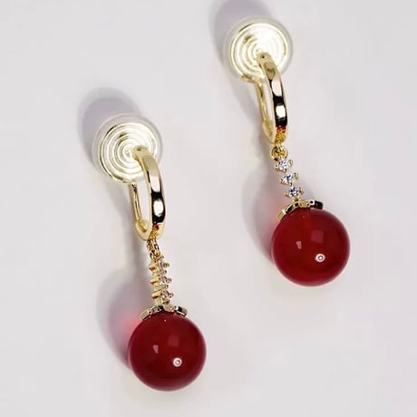 唐紅 × 古典ピアス/イヤリング