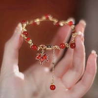 紅葉 × 瑪瑙ブレスレット