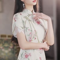 レトロフラワー × 花びらスリーブ