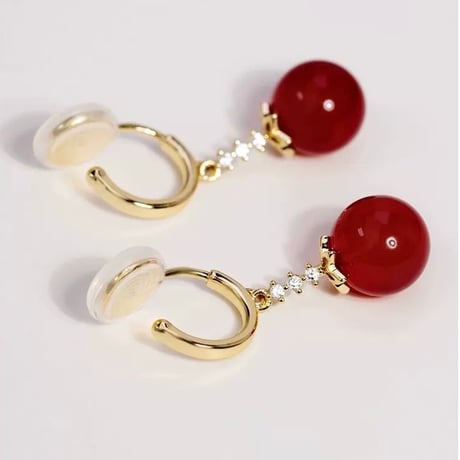 唐紅 × 古典ピアス/イヤリング