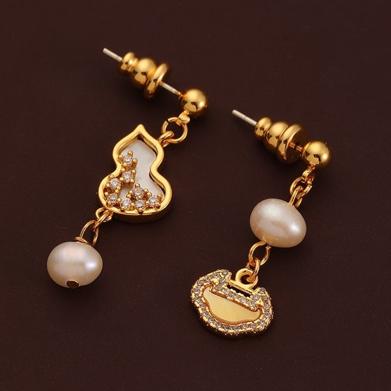 如瓢 × 中華風ピアス | Jmei