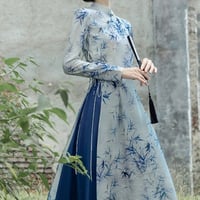 清竹 × 漢服風ワンピ
