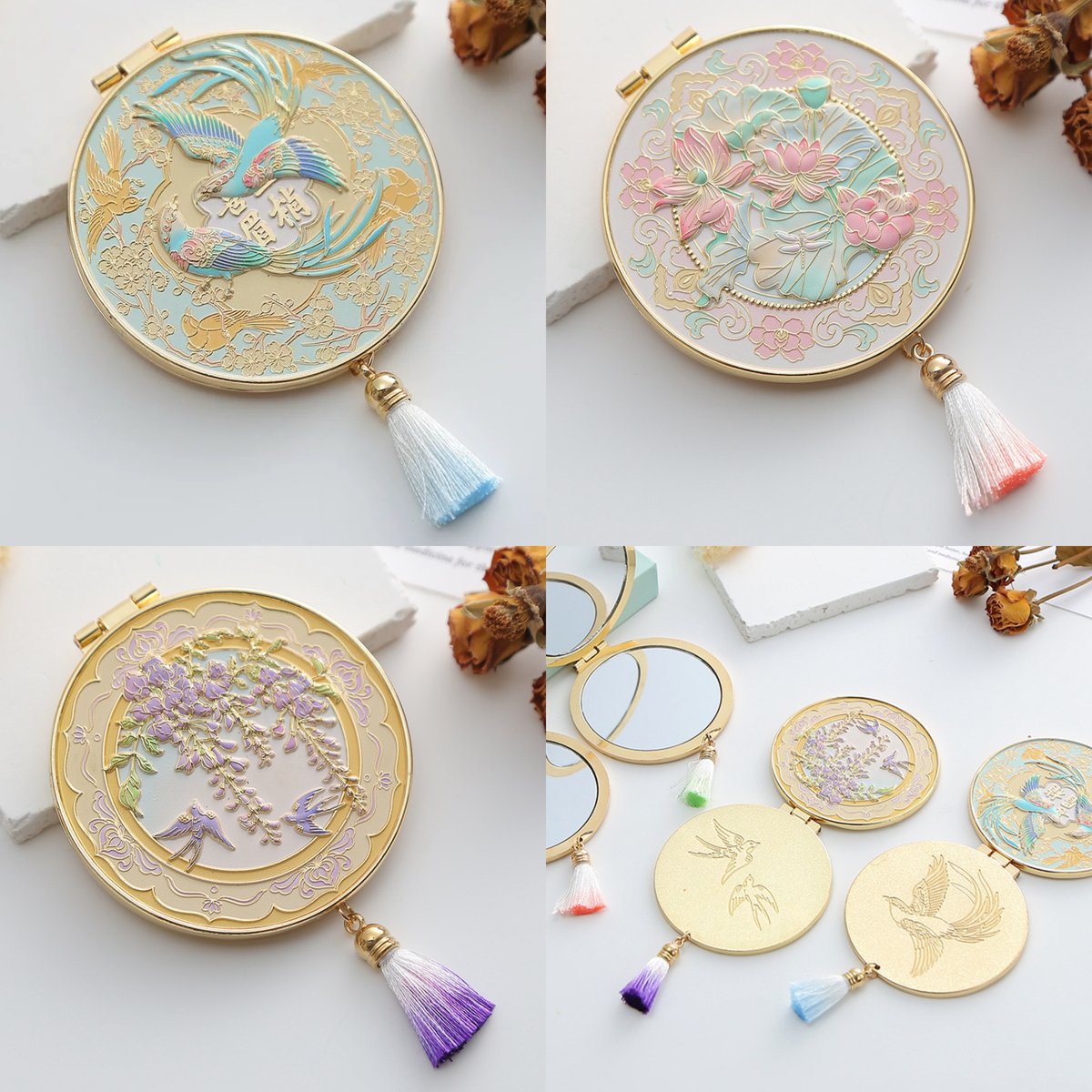 三味線 美品 三絃司きくおか 小じゃみ三線 花柄 サンゲンシキクオカ 【島村