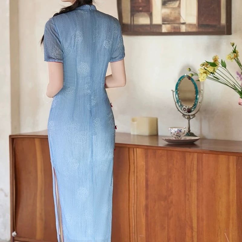 フラワープリント × 爽やかブルー | Jmei