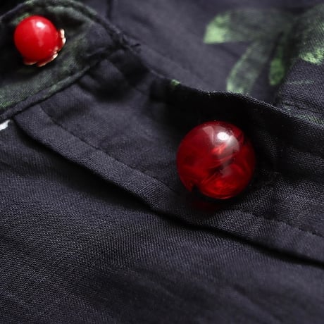 花柄刺繍シアーシャツ