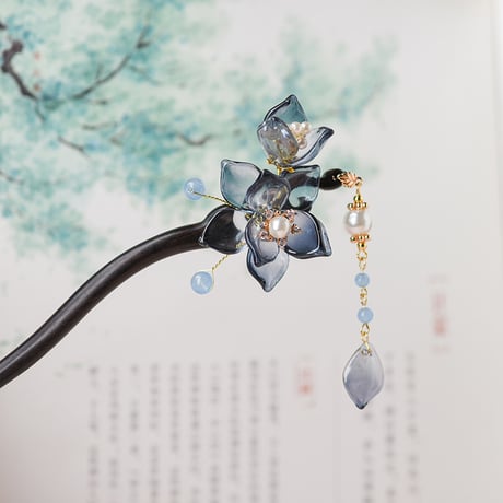 透藍 × 中華かんざし
