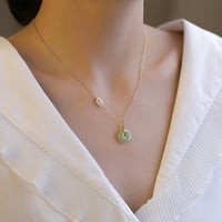 福圓 × 和田玉ネックレス