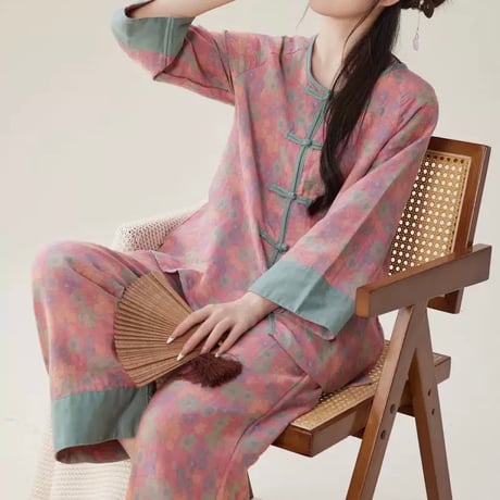 中華寝巻き × 宮廷風セットアップ