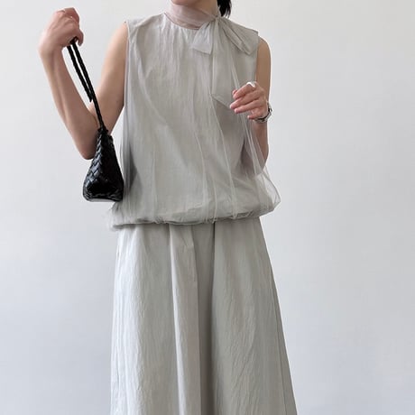 チュールレイヤードセットアップ