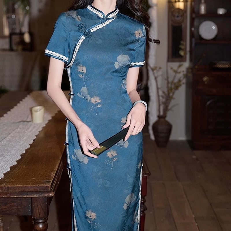 花咲くミント　Vintageハンドワークフィレレース 花咲くミント Vintageハンドワークフィレレース