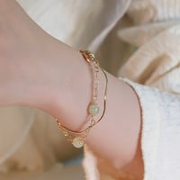 明玉 × 和田玉ブレスレット