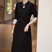 黒葉 × チャイナワンピ