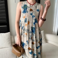 水彩フラワーワンピース