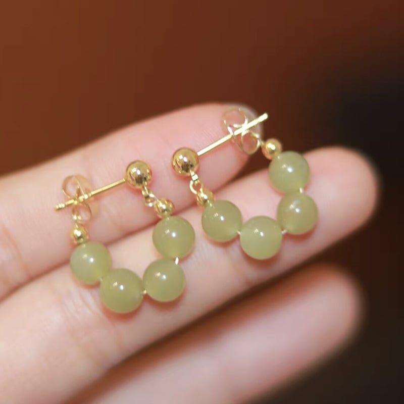 花水木 × 和田玉ピアス/イヤリング | Jmei