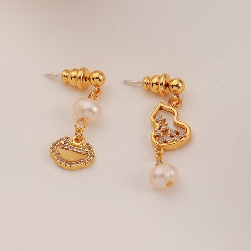 如瓢 × 中華風ピアス | Jmei