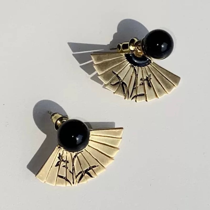 漢扇 × 中華風ピアス | Jmei