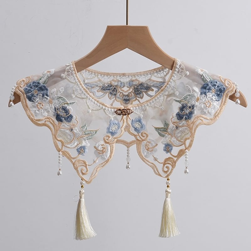 珠花 × 雲肩(中華風付け襟) | Jmei