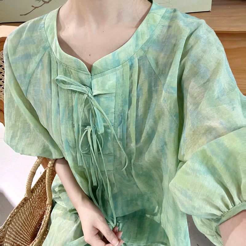 緑翠 × チャイナ風セットアップ | Jmei