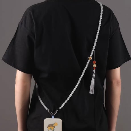 銀琉璃 × 中華風スマホチェーン