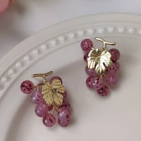 葡萄 × 中華風ピアス