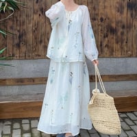草花刺繍セットアップ