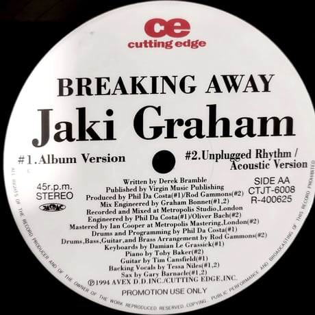【12】 Jaki Graham / Ain't Nobody / Breaking Away