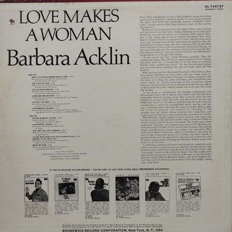 LP Barbara Acklin Love Make a Woman