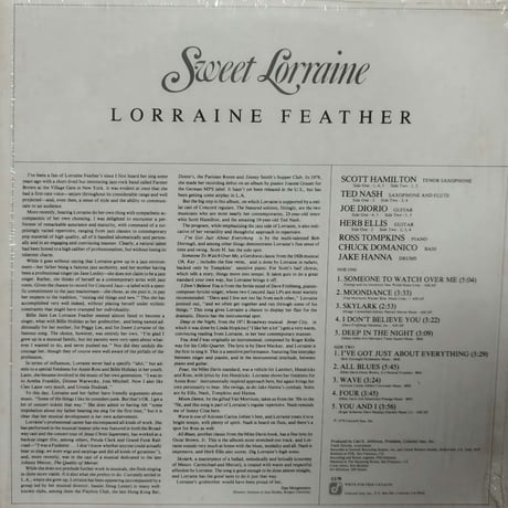 【LP】Lorraine Feather / Sweet Lorraine