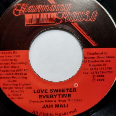 【7】 Jah Mali / Love Sweeter Every Time