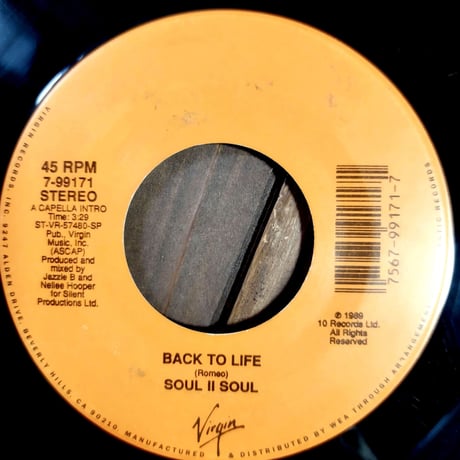 レコード SOUL Ⅱ SOUL 7】Soul Ⅱ Soul / Back To Life | MeraMera Records