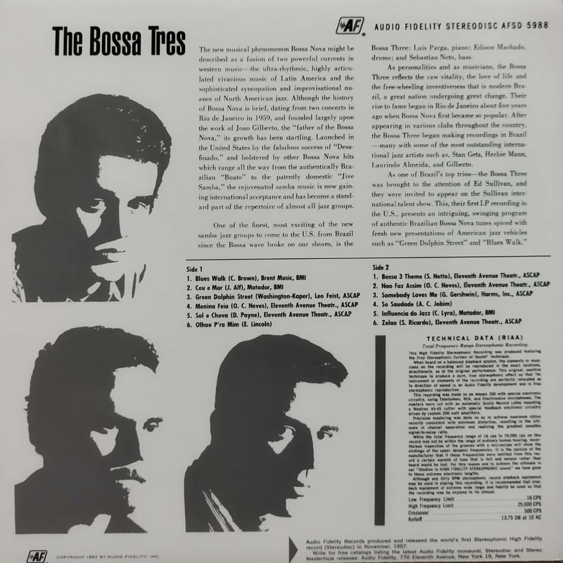 LP】The Bossa Tres / The Bossa Tres | MeraMera