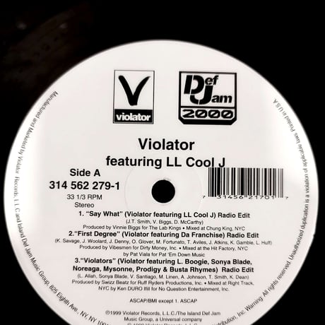 【12】 Violator Feat LL Cool J / Say What