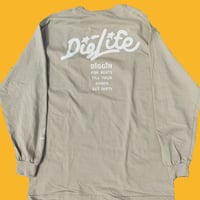 Dig Life ロングスリーブTシャツ・サンドベージュ