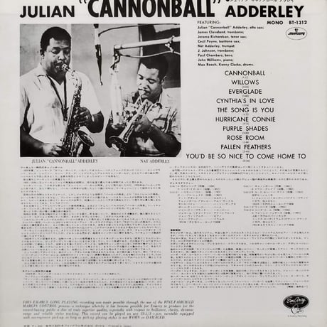 【LP】  Julian "Cannonball" Adderley / Julian "Cannonball" Adderley ( BT-1312 )