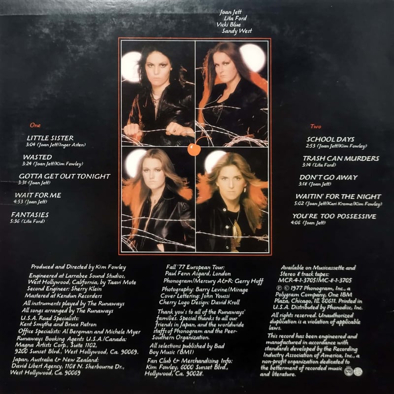 LP】The Runaways / Waitin' For The Night | Mera