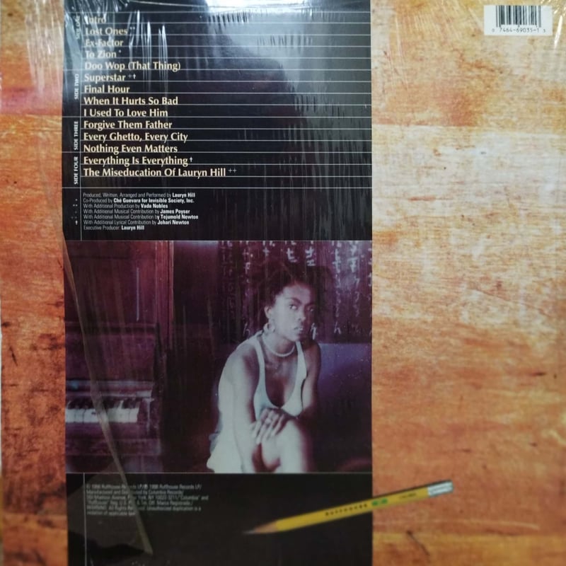 R&B LP Lauryn Hill The Miseducation Of Lauryn H