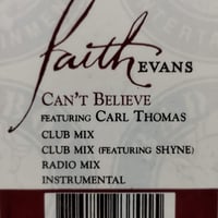 【12】 Faith Evans Featuring Carl Thomas  / Can't Believe