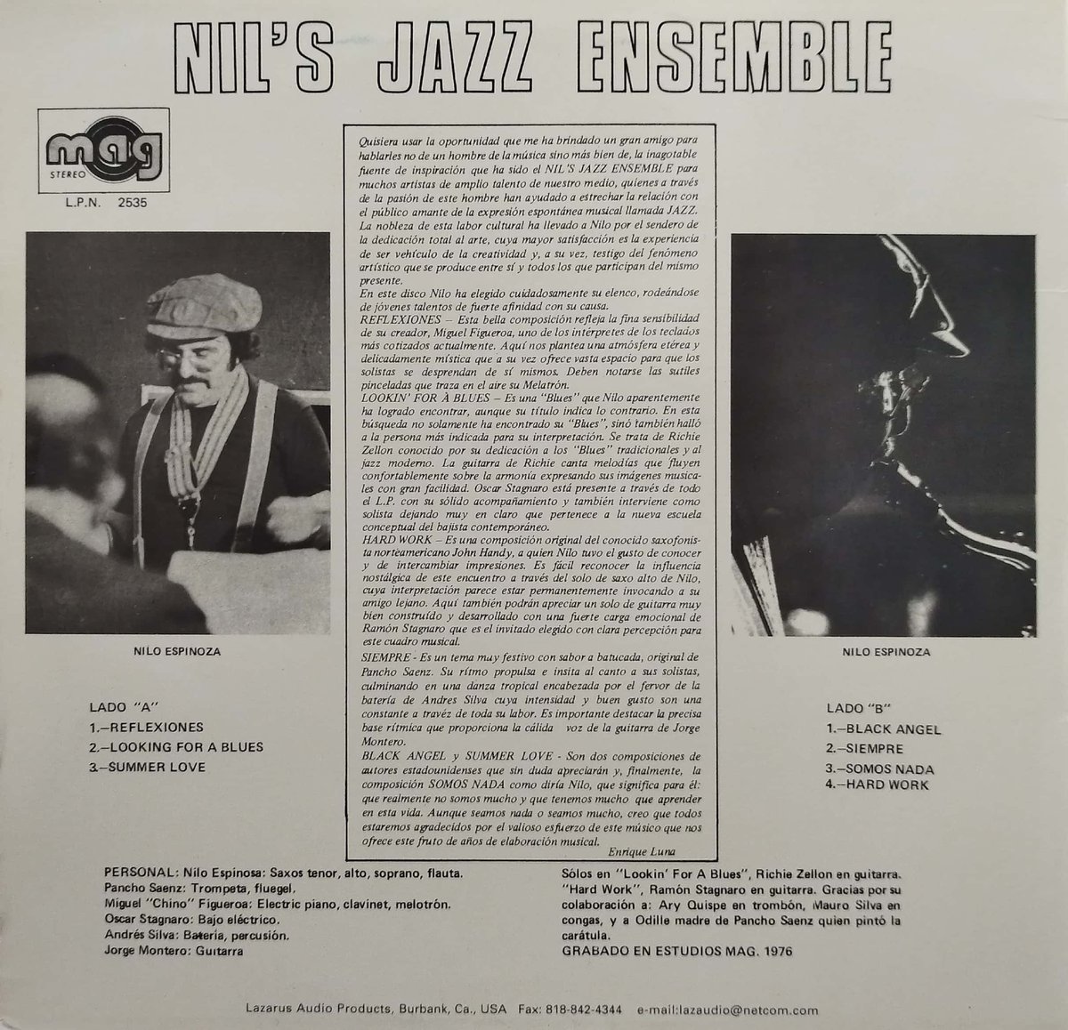 LP】Nil's Jazz Ensemble / Nil's Jazz Ensemble |